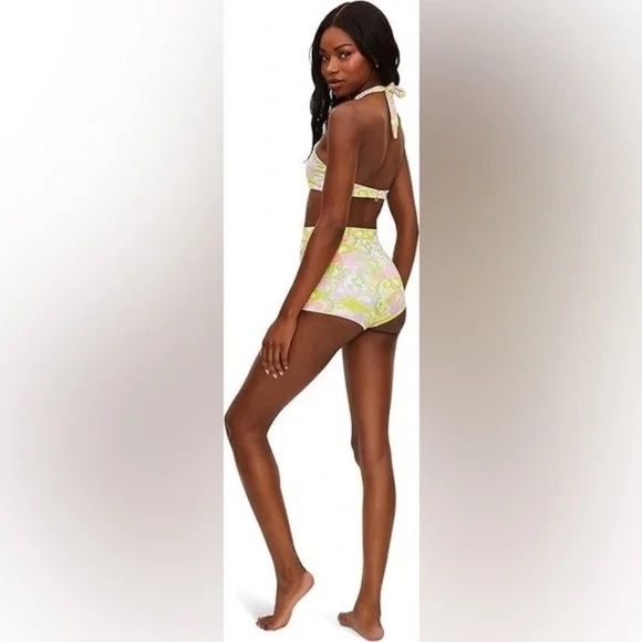 New! SET Beach Riot Brandy Top Felicia Shorts Psychedelic Sunshine 31389 - Picture 3 of 14